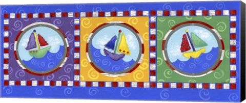 Framed Sailboats Print