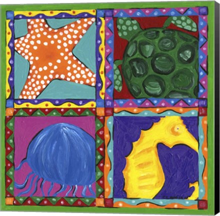 Framed Sea Life Print