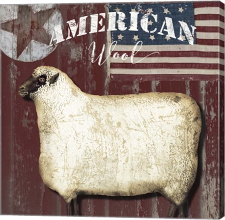 Framed American Wool I Print