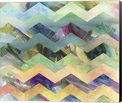 Framed Peacock Dress IV Print