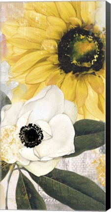 Framed Blue then Yellow II Print