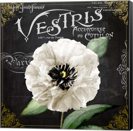 Framed Fleur du Jour II Print