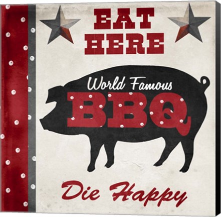 Framed Texas BBQ 2 Print