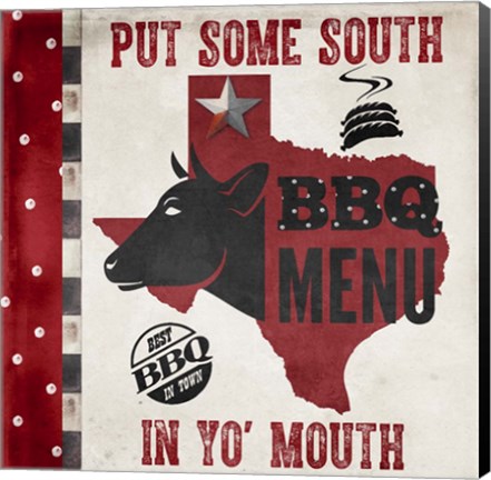 Framed Texas BBQ 4 Print