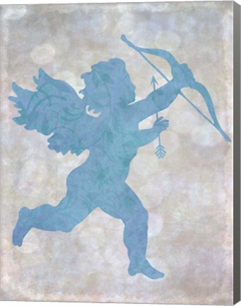Framed Cupid Blue Print