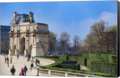 Framed Arc de Triomphe du Carroussel and the Tuileries Garden Print