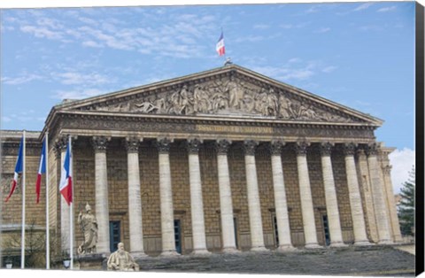 Framed Assemblee Nationale Paris Print