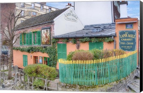 Framed Au Lapin Agile I Print