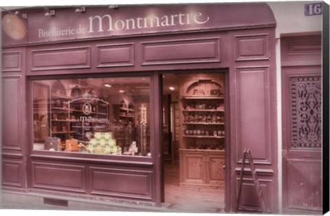 Framed Biscuiterie de Montmartre Print