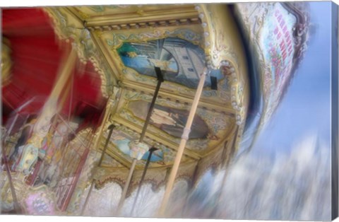 Framed Carousel de Montmartre I Print