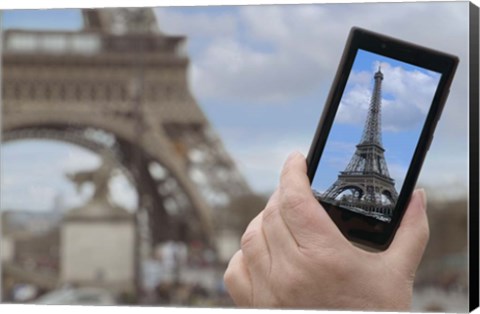 Framed Eiffel Tower Snap Shot Print