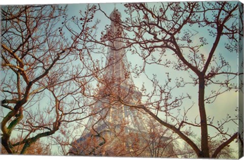 Framed Eiffel Tower Vintage Print