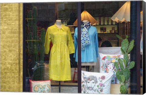 Framed Fashion Shop Paris Print