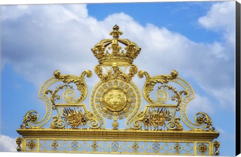 Framed Golden Gate Of The Palace Of Versailles II Print