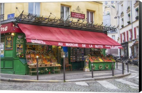Framed Green Grocer In Paris Print