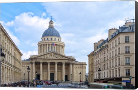 Framed Le Pantheon And Sorbonne University Print