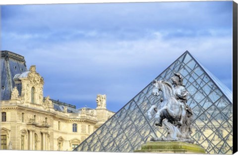 Framed Louvre Palace And Pyramid III Print