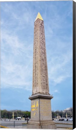 Framed Luxor Obelisk On Place de la Concorde Print