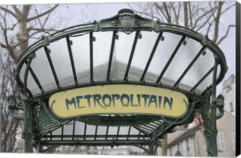 Framed Metropolitain Abbesses Print
