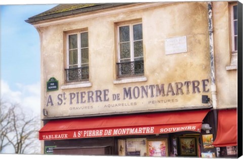 Framed Monmartre Shop 2 Print
