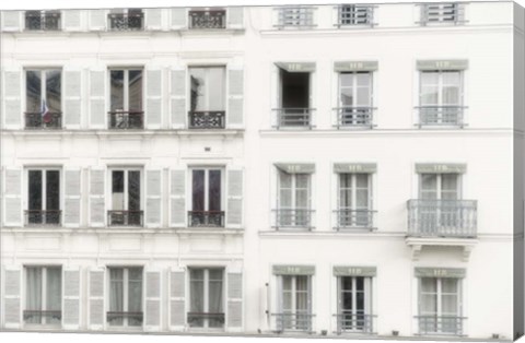 Framed Paris Apartement Building II Print