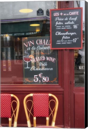 Framed Paris Bar Print