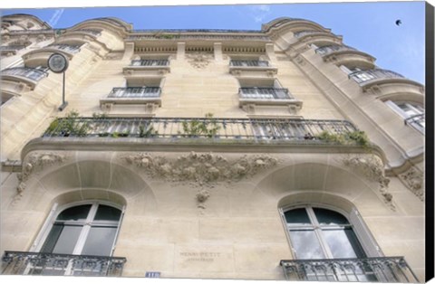 Framed Paris Facade I Print
