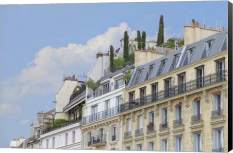 Framed Paris&#39; Roof Gardens Print