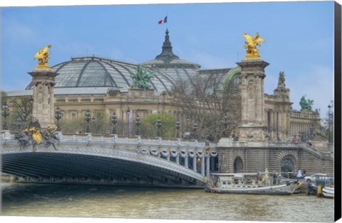 Framed Pont Alexandre III And The Grand Palais Print