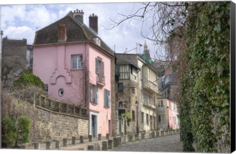 Framed Rue de L&#39;Abreuvoir I Print