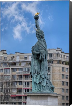 Framed Statue Of Liberty Paris II Print