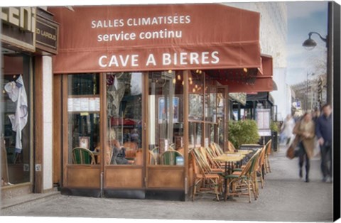 Framed Terrace In Paris Print