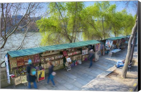 Framed Bouquinistes Print