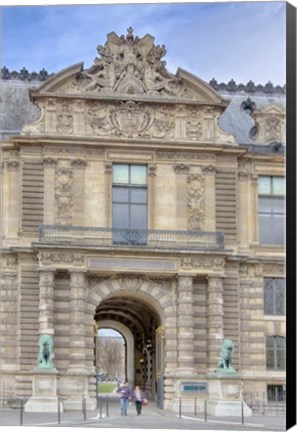 Framed Lions Gate Of The Louvre Print