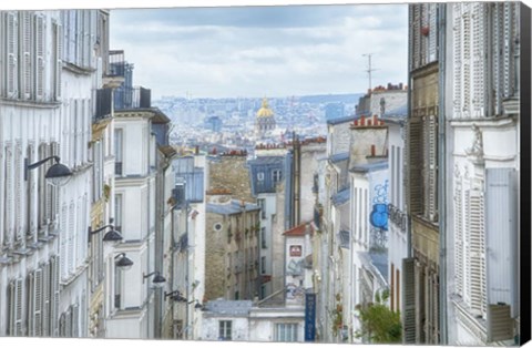 Framed View Over Paris From &#39;La Butte&#39; Print