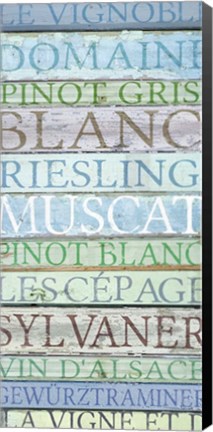 Framed Alsace Wines Print