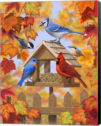 Framed Autumn Aquaintances Print