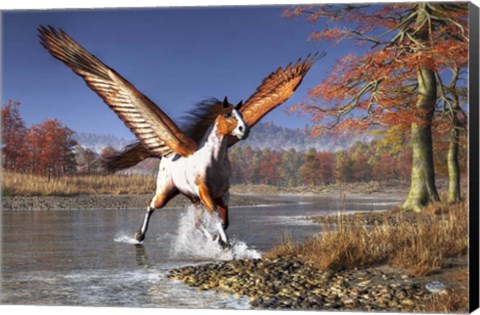 Framed Autumn Pegasus Print