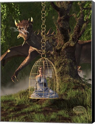 Framed Dragon Bait Print