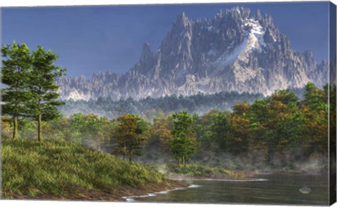 Framed Happy River Valley Print