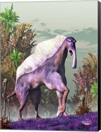 Framed Purple Fantasy Creature Print