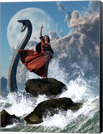 Framed Sea Witch Print