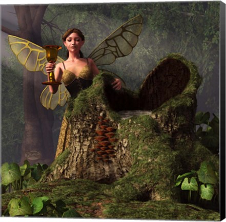 Framed Wood Sprite Print
