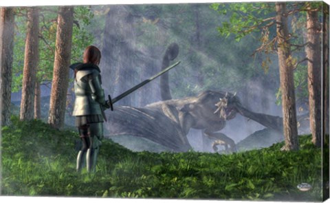 Framed Wyvern Print