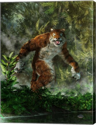 Framed Weretiger Print