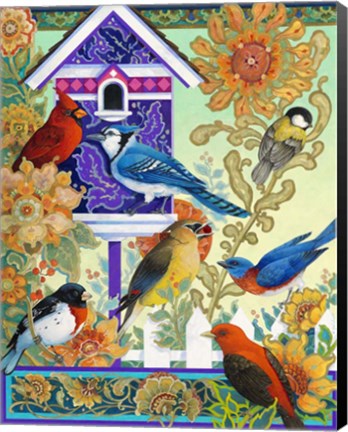 Framed Backyard Gathering Print