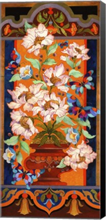 Framed Peony Tile Print