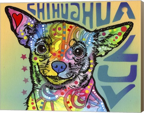 Framed Chihuahua Luv Print