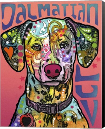 Framed Dalmatian Luv Print