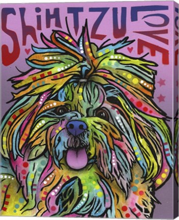 Framed Shih Tzu Love Print